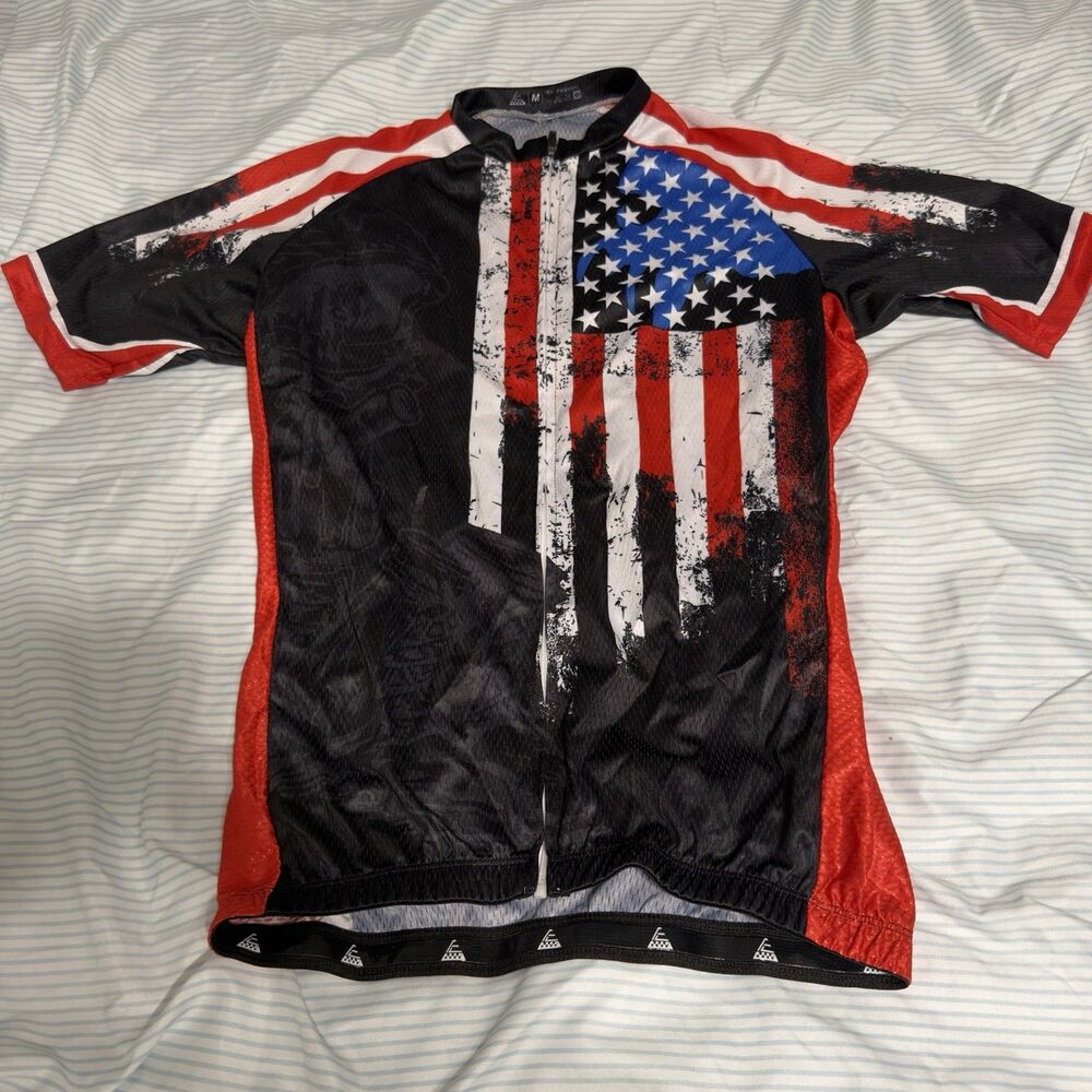 Full Zip Patriotic Honor The Fallen American Size Medium
